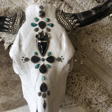 Load image into Gallery viewer, Turquoise Protector Longhorn Skull
