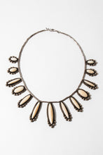 Load image into Gallery viewer, White Feather Antique Stone Necklace
